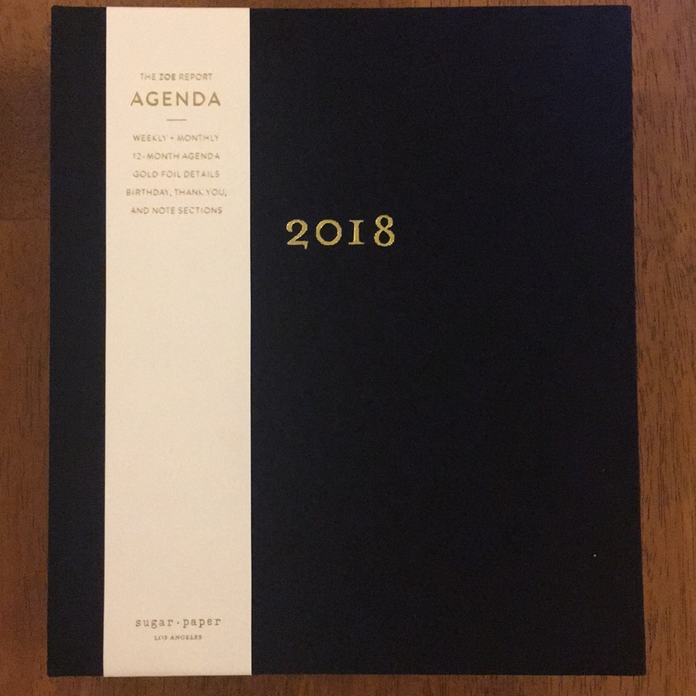 Brand new Sugar Paper / Rachel Zoe 2018 Agenda